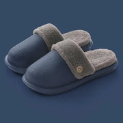 Cushie Slides™ Plush Slides - Blue Plush Slippers - CushieSlides™
